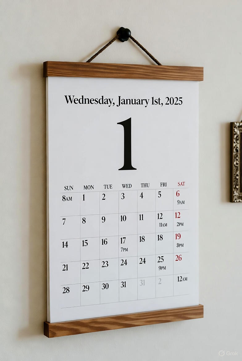 Настенный квартальный календарь